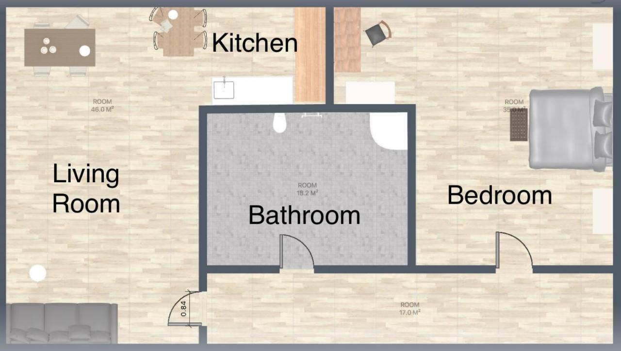 2-zimmer 57m² Mit King Size Bett Und Kueche Appartement Munster (North Rhine-Westphalia)